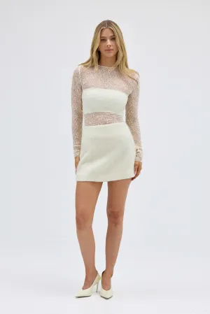 Alma Wool Skirt - Ivory