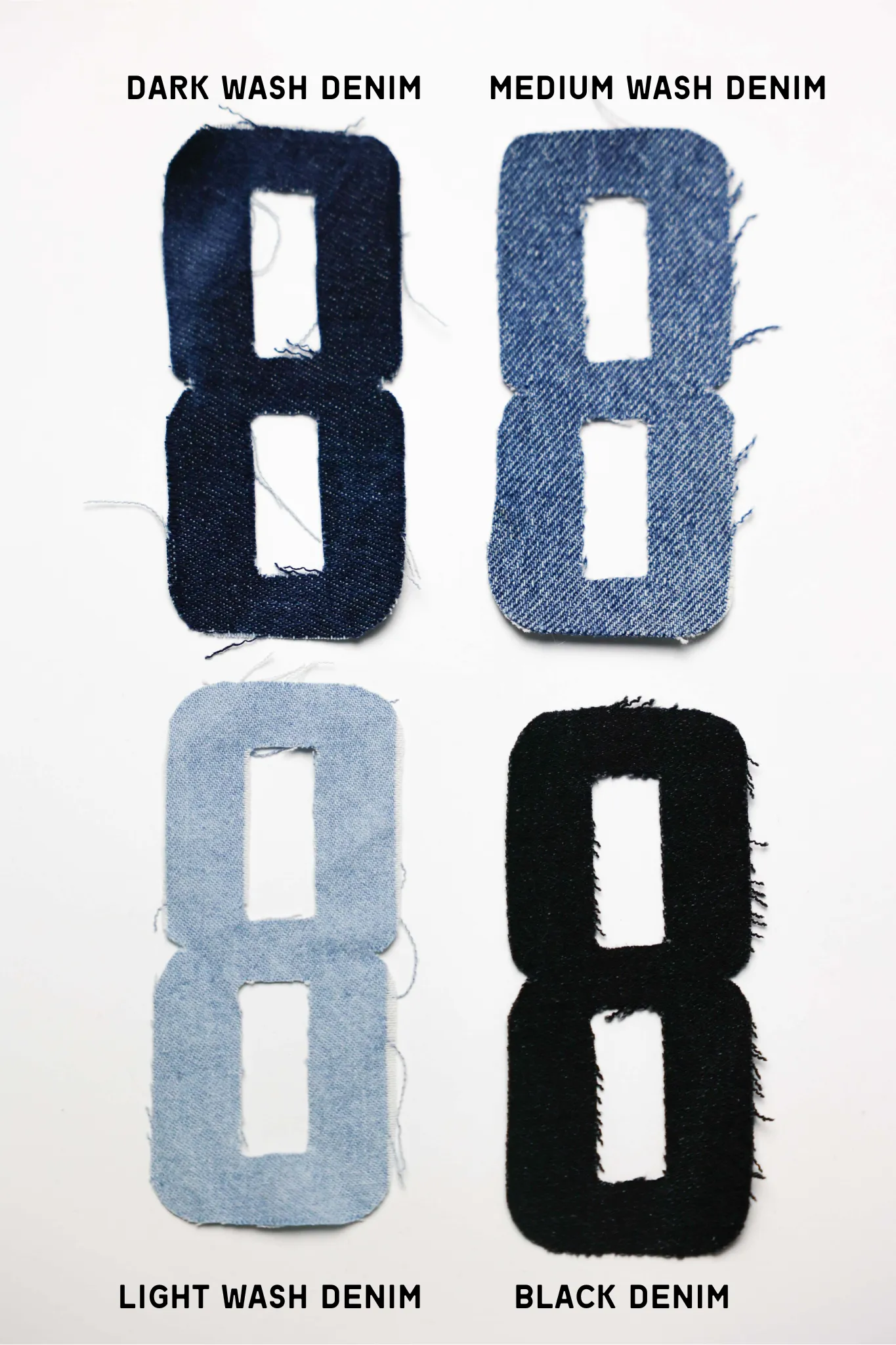 Custom Adult Denim Name/Number Patchwork Sweatshirt