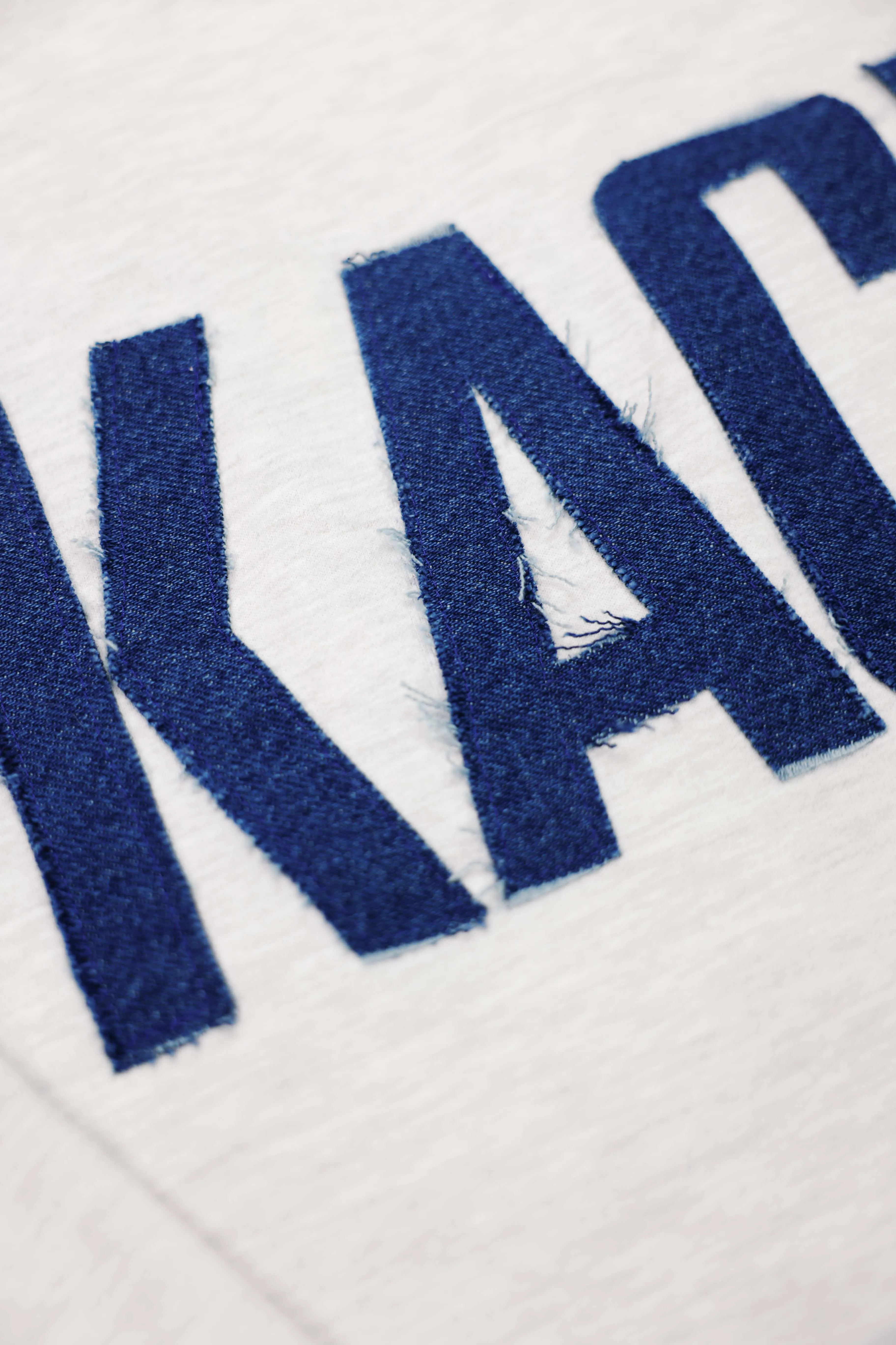 Custom Adult Denim Name/Number Patchwork Sweatshirt