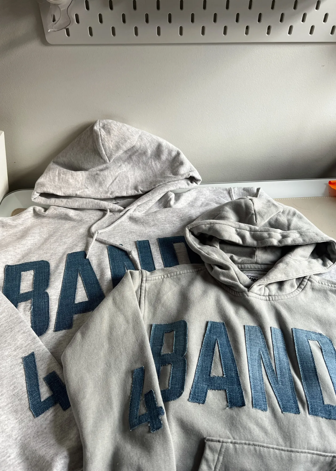 Custom Kids Denim Name/Number Patchwork Sweatshirt