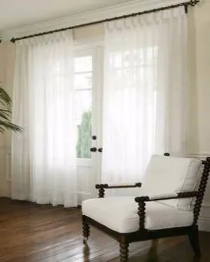Custom Snow Voile Sheer By The Foot