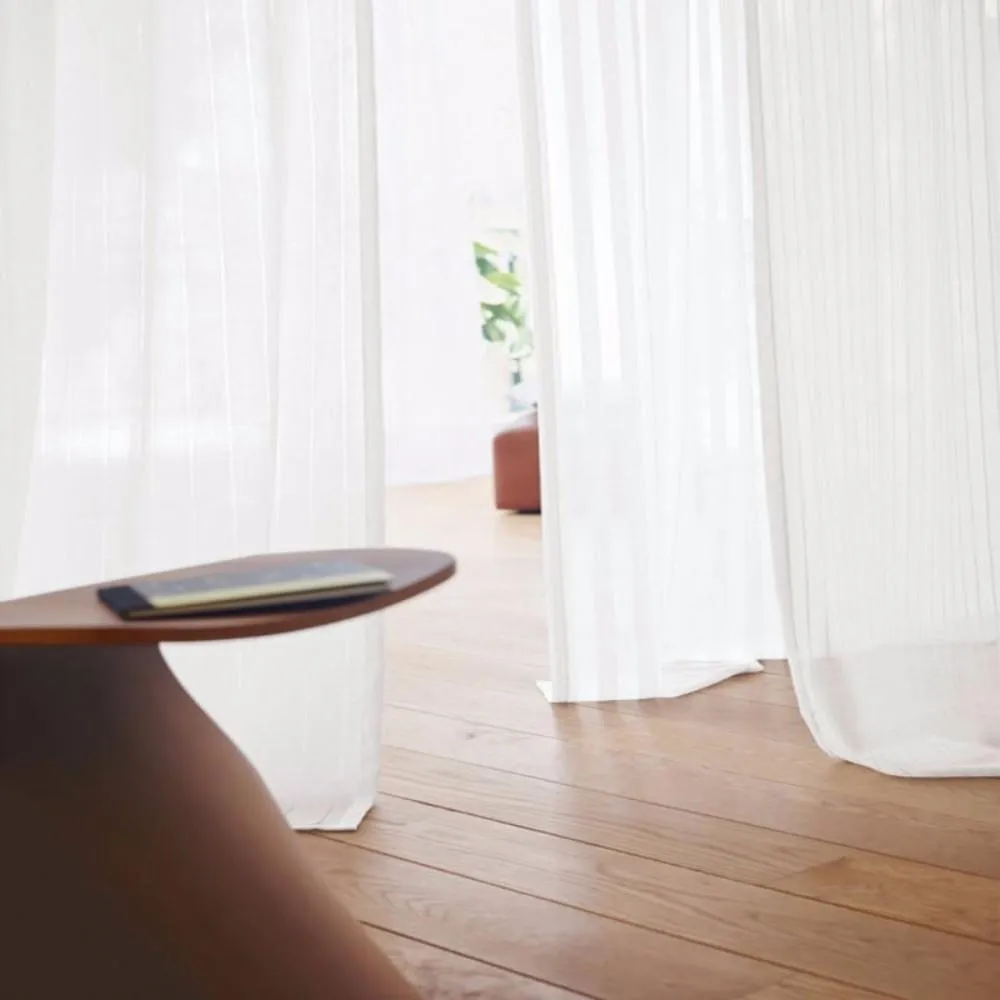 Custom Stripe Voile Sheer By The Foot