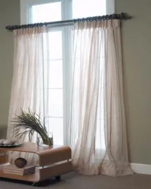 Custom Stripe Voile Sheer By The Foot