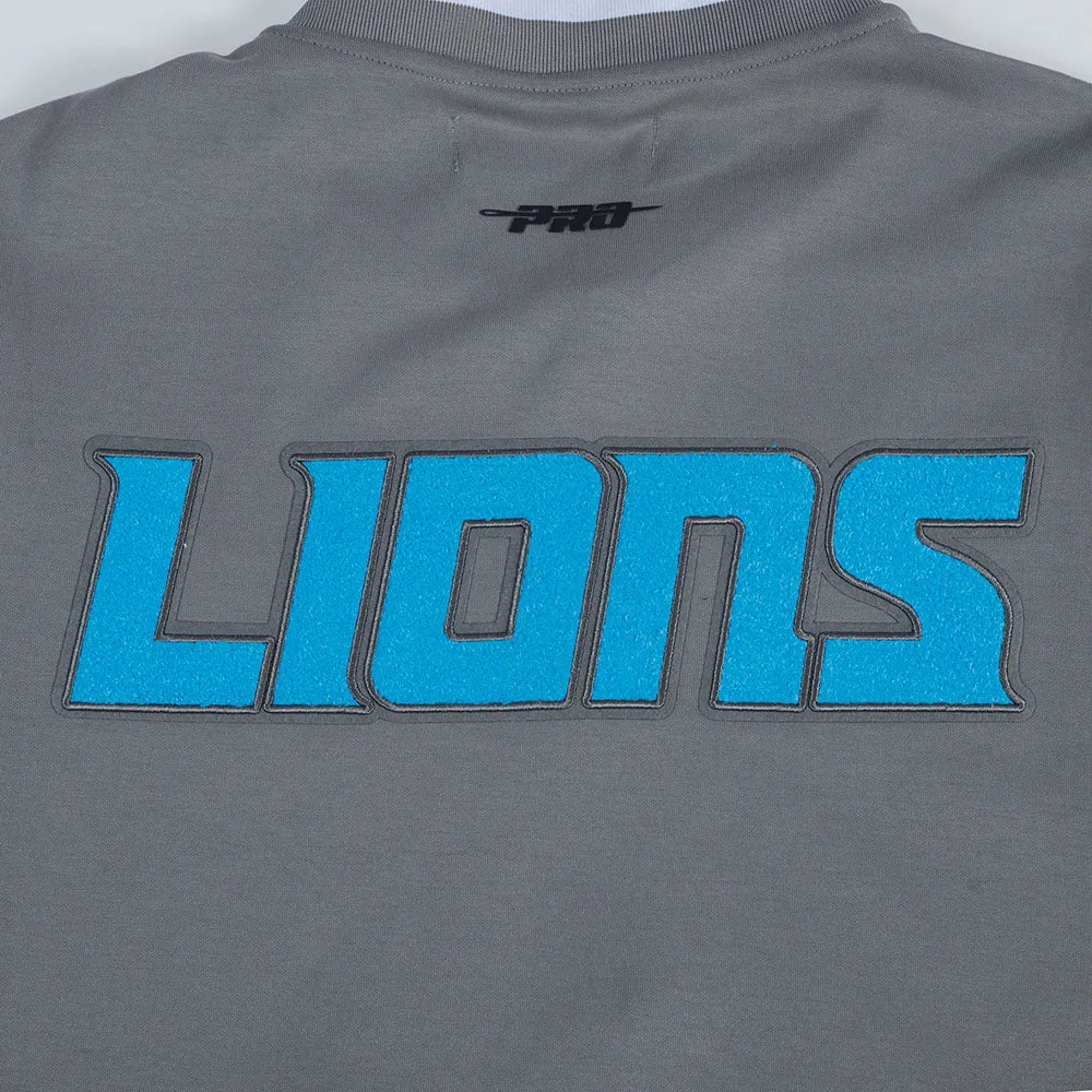 DETROIT LIONS AIDAN HUTCHINSON #97 CLASSIC MEN'S WARM UP JACKET\ (GRAY)