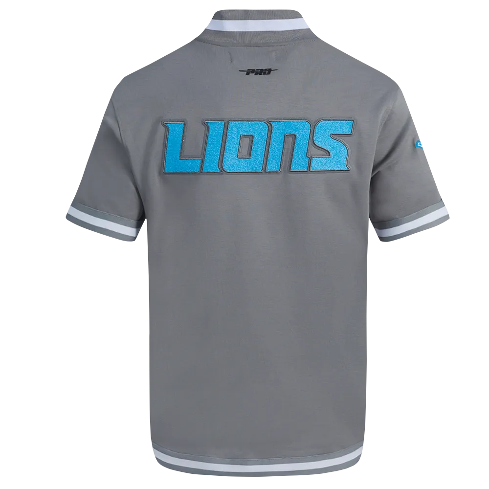 DETROIT LIONS AIDAN HUTCHINSON #97 CLASSIC MEN'S WARM UP JACKET\ (GRAY)