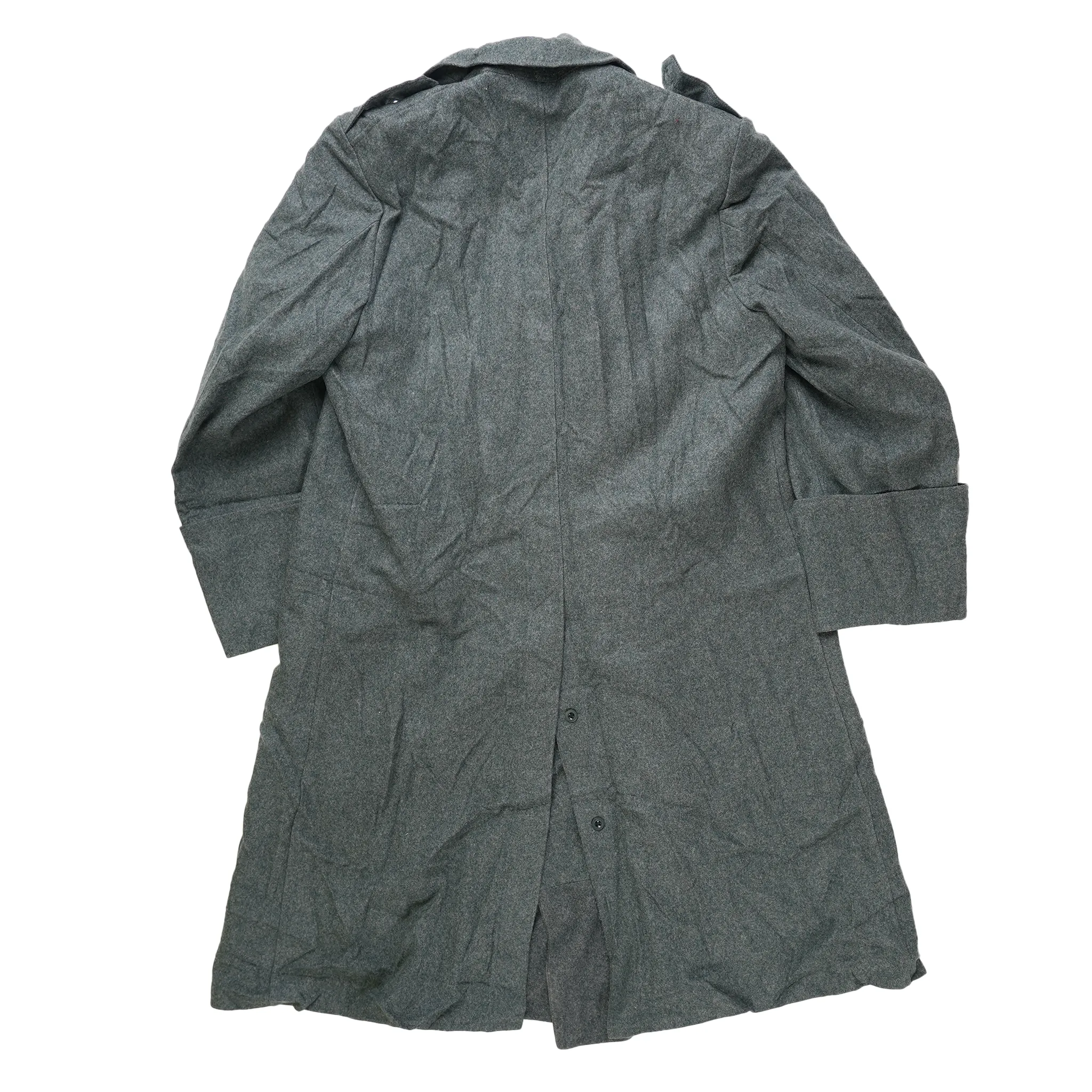 Grade 2 Swiss Grey Wool Greatcoat (Plastic Buttons)