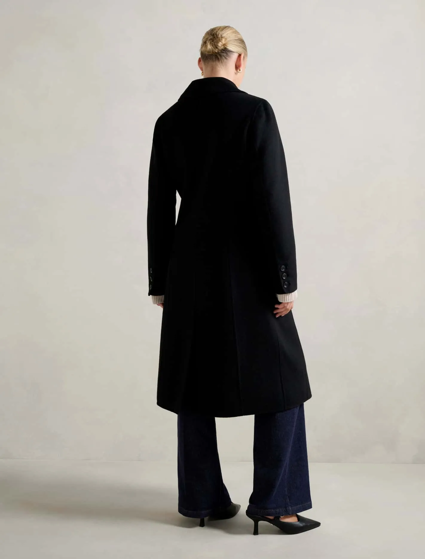 Leanna Felled Single Breasted Coat