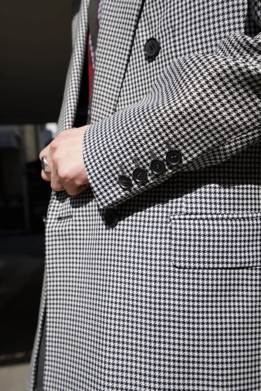 LITTLEBIG Houndstooth Double Breasted Jacket