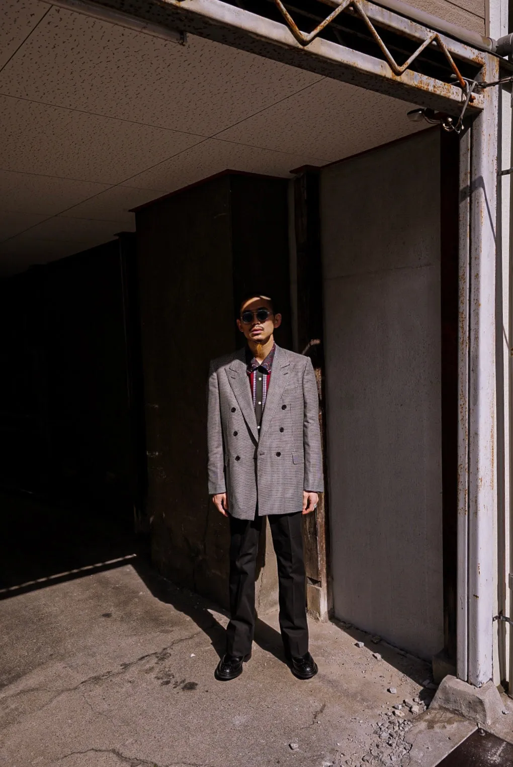 LITTLEBIG Houndstooth Double Breasted Jacket