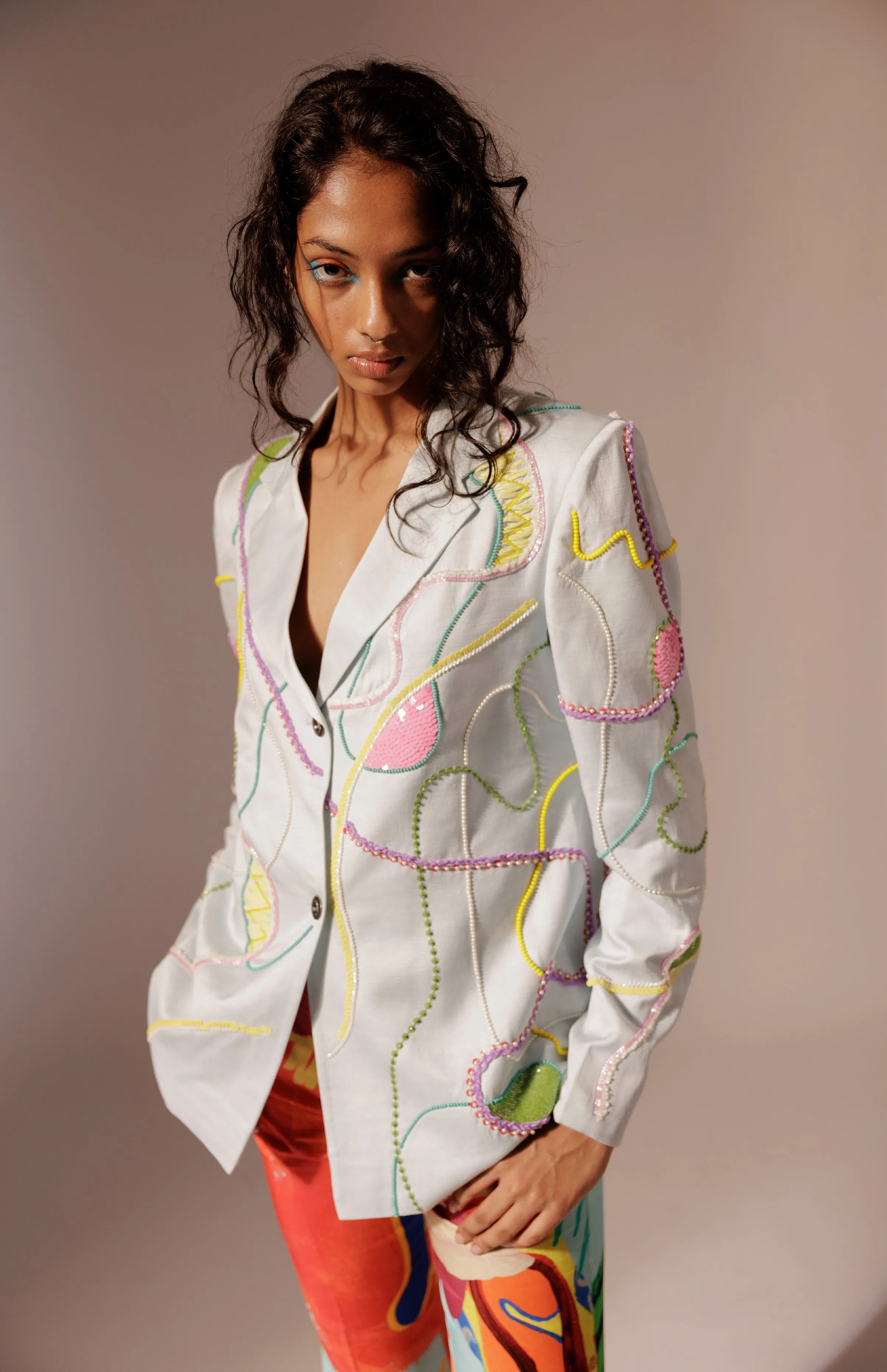 Maia Embroidered Blazer