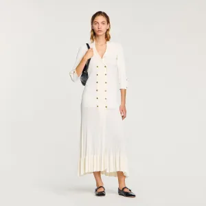 Olympe Knit Maxi Dress Ecru