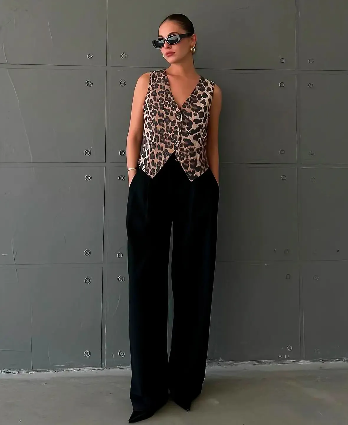 Savanna Luxe Leopard Vest