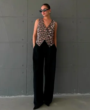 Savanna Luxe Leopard Vest