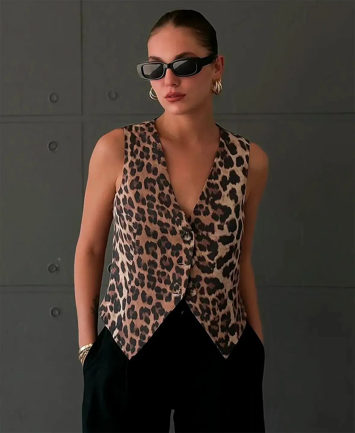 Savanna Luxe Leopard Vest