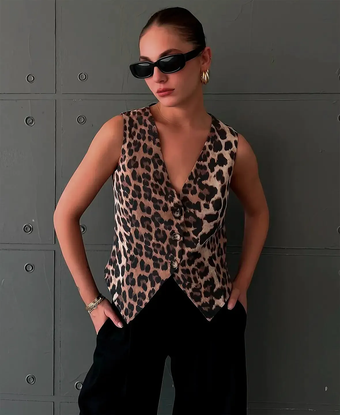 Savanna Luxe Leopard Vest