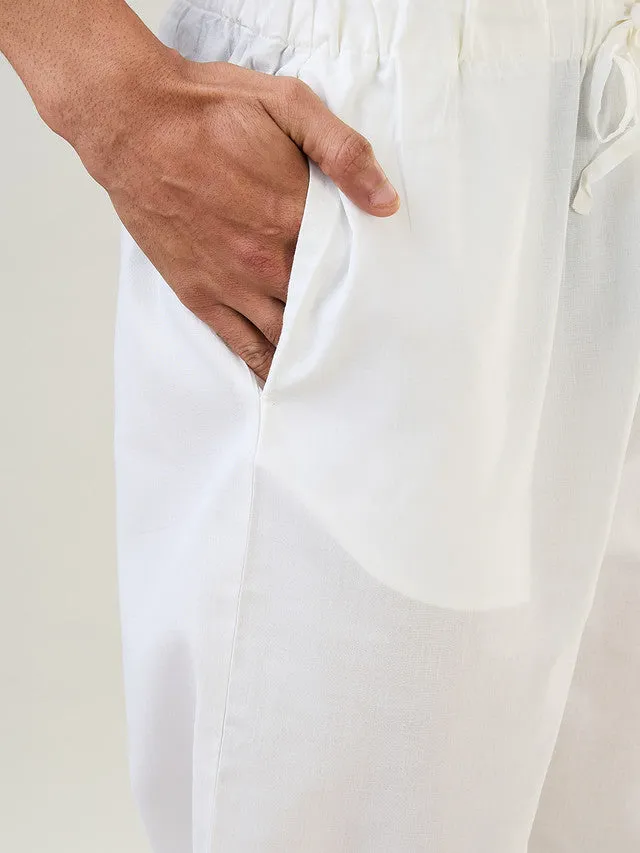 Sleepz Men Fawn Solid Comfort Fit Cotton Pyjama